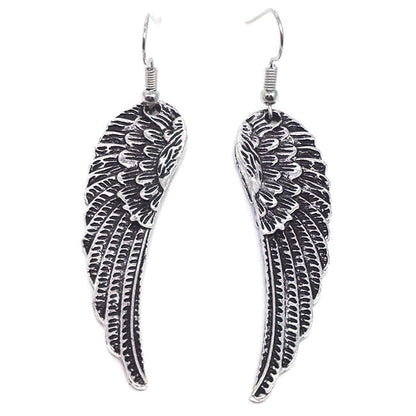 Angel Wings Pattern Jewelry Fashion Dangle Earrings for Girls Party Birthday Gift