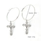 Cross Hoop Earrings Cute Dangle Earrings Women Jewelry Gift for Her