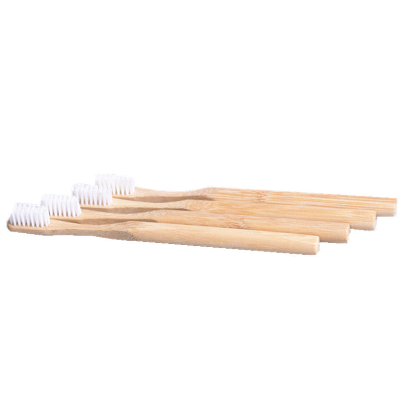 Round Handle Bamboo Toothbrush