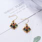Multicolor Pattern Square Drop Ear Dangle Fashion Earrings for Women Party Jewelry Gift