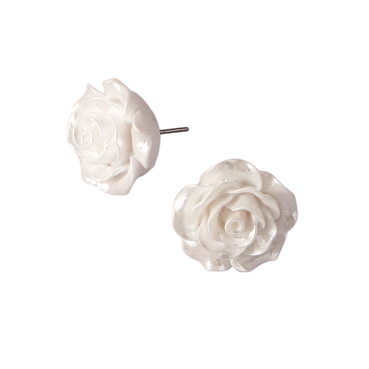 Rose Stud Earrings for Women Girls Ear Studs Jewelry Gift Fashion Earrings