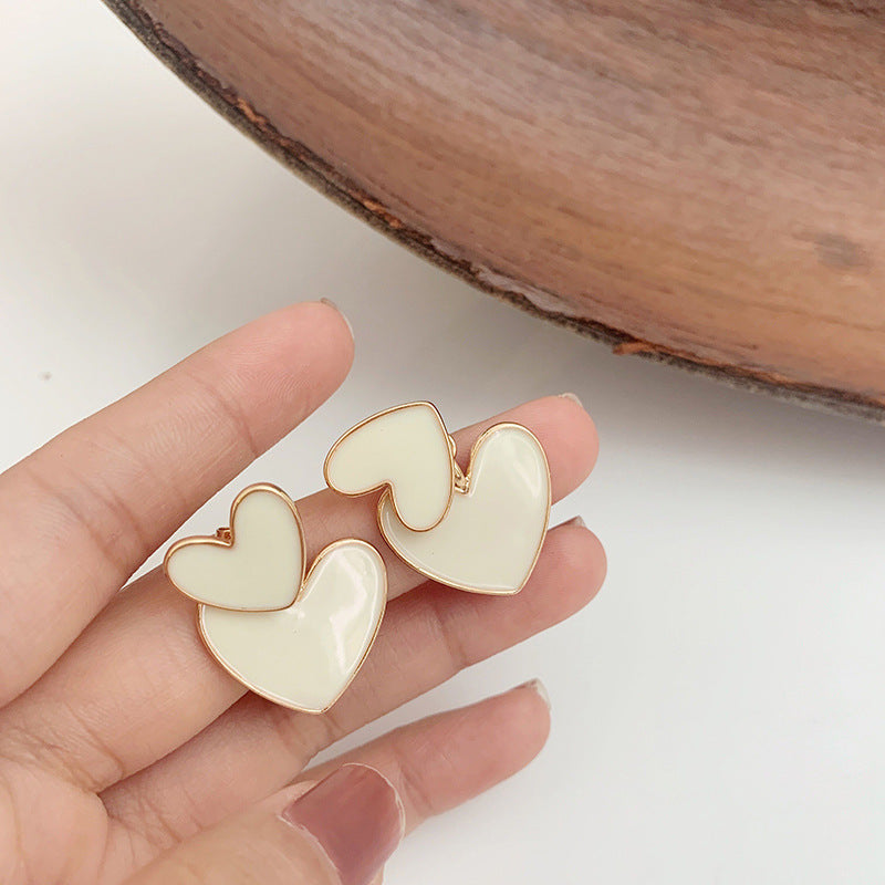 Jewelry Simple And Cute Love Stud Earrings