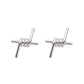 Metal Spring Stud Earrings Women Jewelry Mom Gift Everyday Wear Earrings