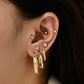 8pc Set Stud and Hoop Piercing Earrings Women Jewelry Gift for Her Accessories