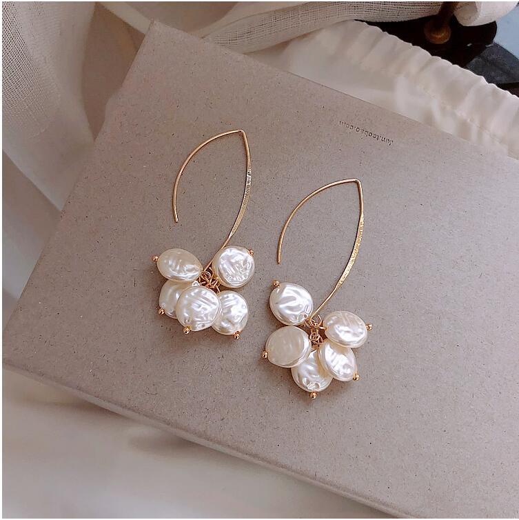 Imitation Pearl Charms Dangle Earrings Cute Summer Earring Jewelry Gift for Her
