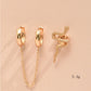 Snake Chain Ear Cuff Ear Studs Earrings Women Fashion Jewelry Gift for Her