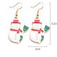 Christmas  Cartoon Dripping Oil Color Earrings