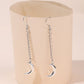 Chain Moon Ear Drop Earrings Dangle Women Fashion Jewelry Gift for Her