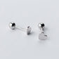 Silver Heart Stud Earring Women Fashion Shape Jewelry Gift Accessory Girls Modern Studs Earrings