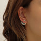 Colorful Moon Star Stud Earrings Women Girls Gifts Jewelry Accessories
