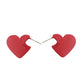Red Heart Drop Earrings Cute Dangle Earrings Women Jewelry Gift for Her