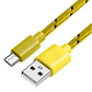 Woven nylon cloth data cable