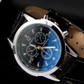 Men's Watch Blu-ray Colorful Glass Watch Male Micro-business Taobao Explosion Student Quartz Watch Three-eye Men's Gift Watch