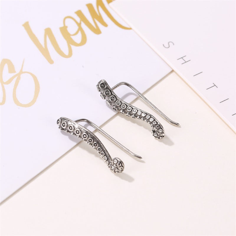 Octopus Leg Gift for Her Earrings Dangle Women Fashion Jewelry Jewellery