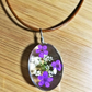 Dried Eternal Flower Specimens Necklaces