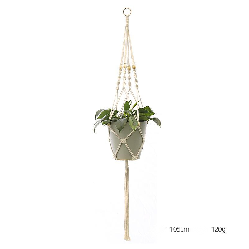 Custom Hand-knitted Hanging Flowerpot Net Bag