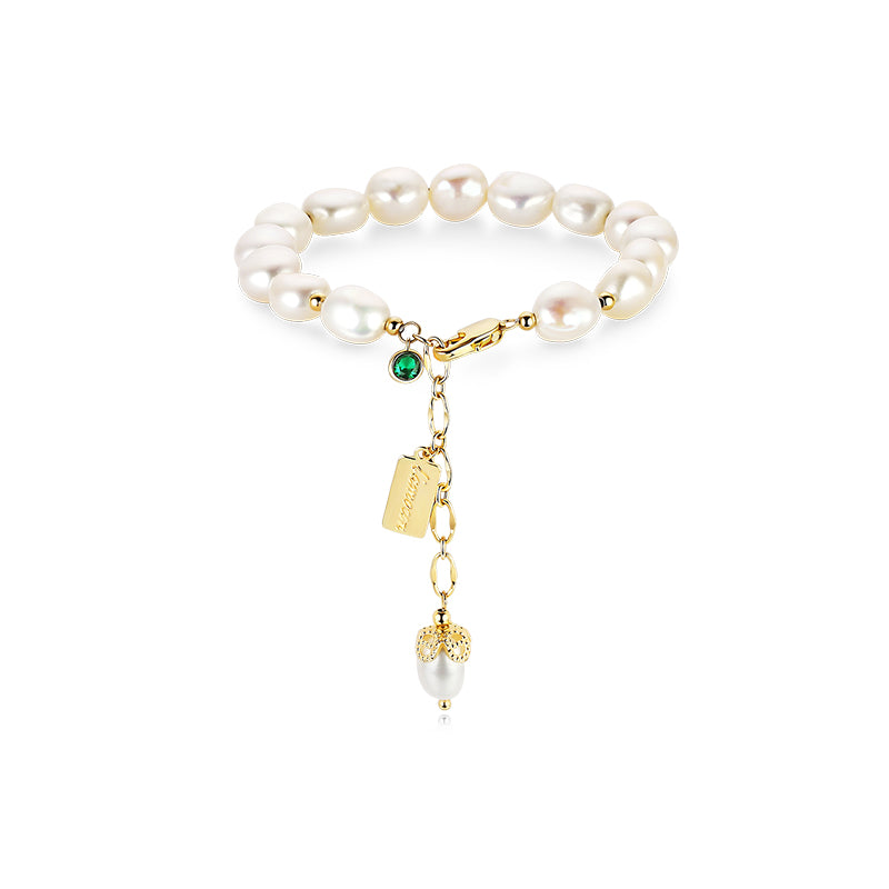 Natural pearl bracelet