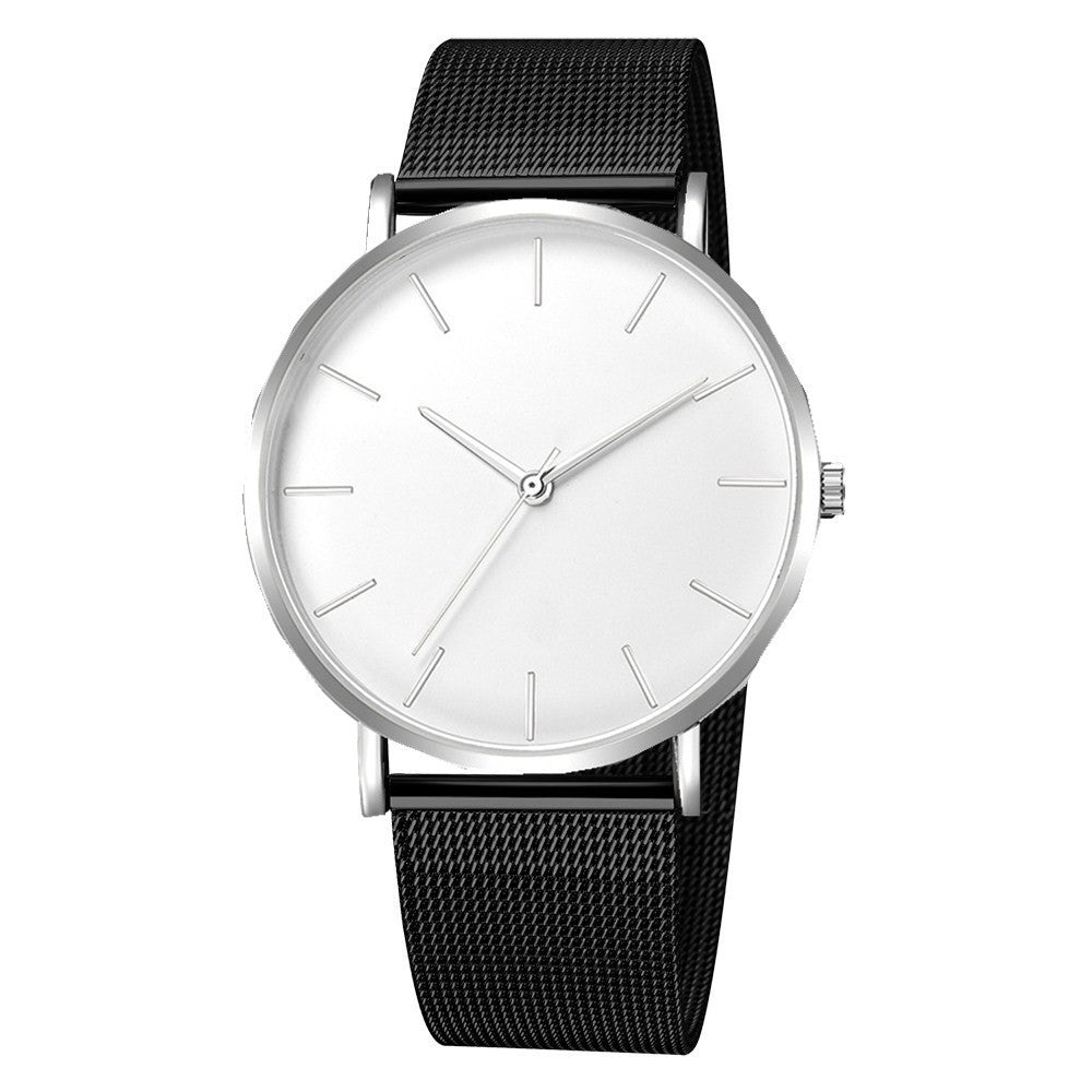 Mesh belt men's watch