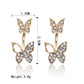 Butterfly Pattern Studs Jewelry Fashion Dangle Earrings for Girls Party Birthday