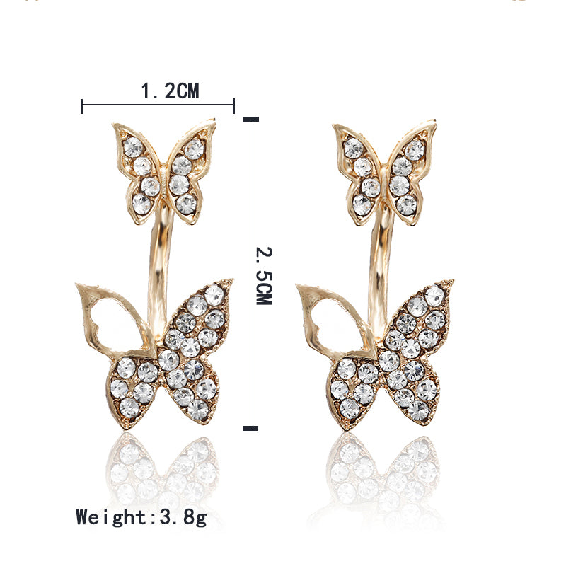 Butterfly Pattern Studs Jewelry Fashion Dangle Earrings for Girls Party Birthday