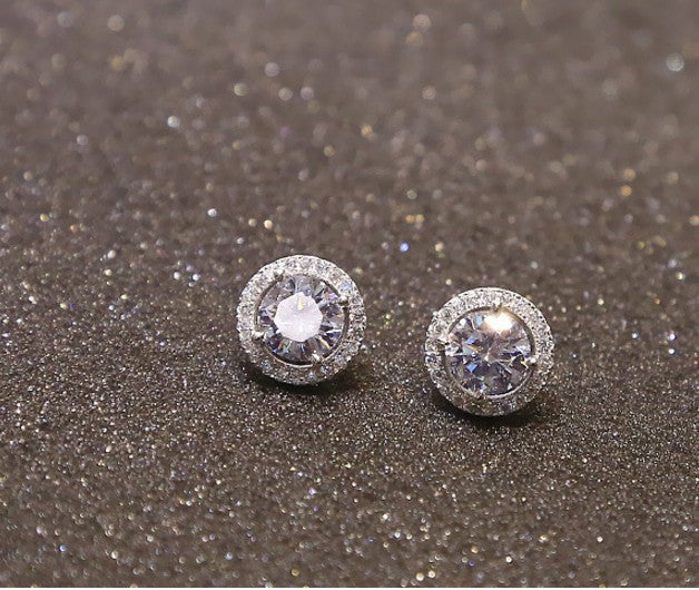 Rhinestone Stud Earrings Women Jewelry Mom Gift Everyday Wear Earrings