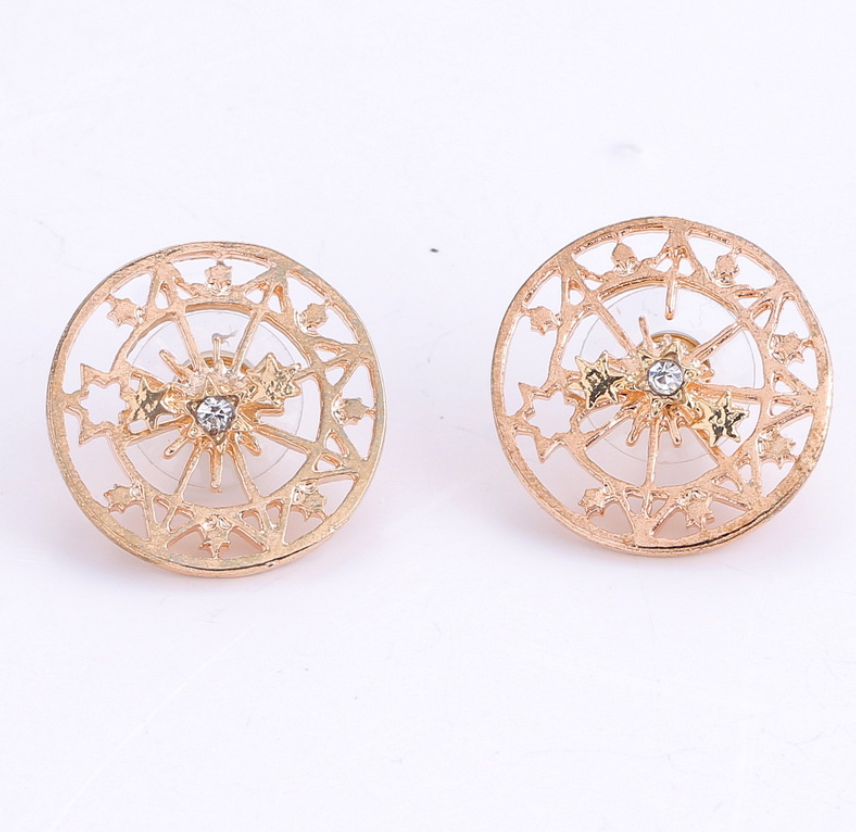 Star Map Stud Earrings Female Girl Fashion Earrings Birthday Holiday Gifts