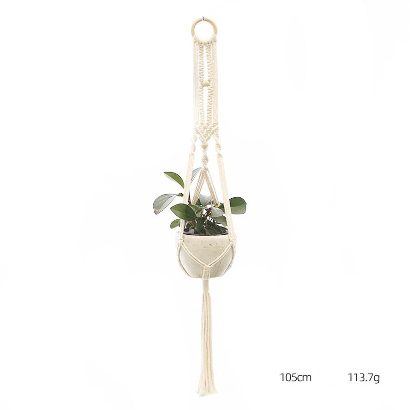 Custom Hand-knitted Hanging Flowerpot Net Bag