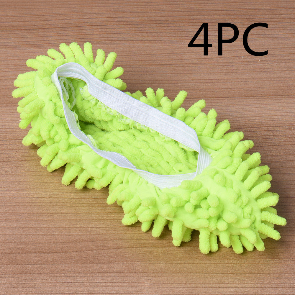 2pcs Set Multifunctional Chenille Micro Fiber Slipper Shoe Covers Clean Slippers Lazy Drag Shoe Mop Caps Household CleanTools