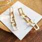 Geometric Chain Rings Jewelry Fashion Dangle Earrings for Girls Party Birthday Gift