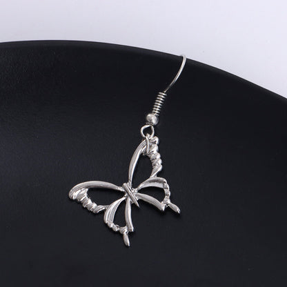Hollow Butterfly Charm Ear Jewelry Fashion Dangle Earrings for Girls Party Birthday Gift