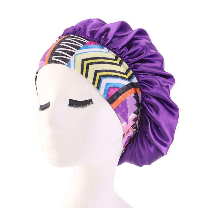 Wide brim hairband with nightcap