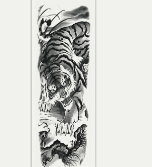 Waterproof full arm tattoo sticker