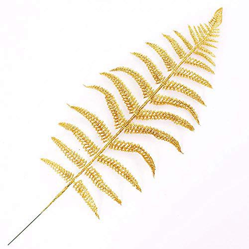 Christmas Tree Decoration Gold LeavesGolden Powder Olive Branch Birdtail