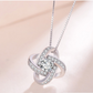 925 Sterling Silver Necklace For Women Forever Heart AAA Zircon Mosaic Necklaces & Pendants Gift