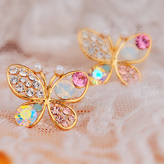 Vintage Stud Earrings Jewelry Butterfly Animal Fashion Ear Accessory Studs Earring Women Girl Gift