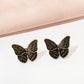 Black Butterfly Stud Earrings Women Jewelry Mom Gift Everyday Wear Earrings
