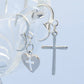 Heart Cross Drop Ear Dangle Fashion Earrings for Women Party Jewelry Gift
