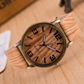Fashion Wood Grain Watch Four Figures Men And Women Popular Wood Watch