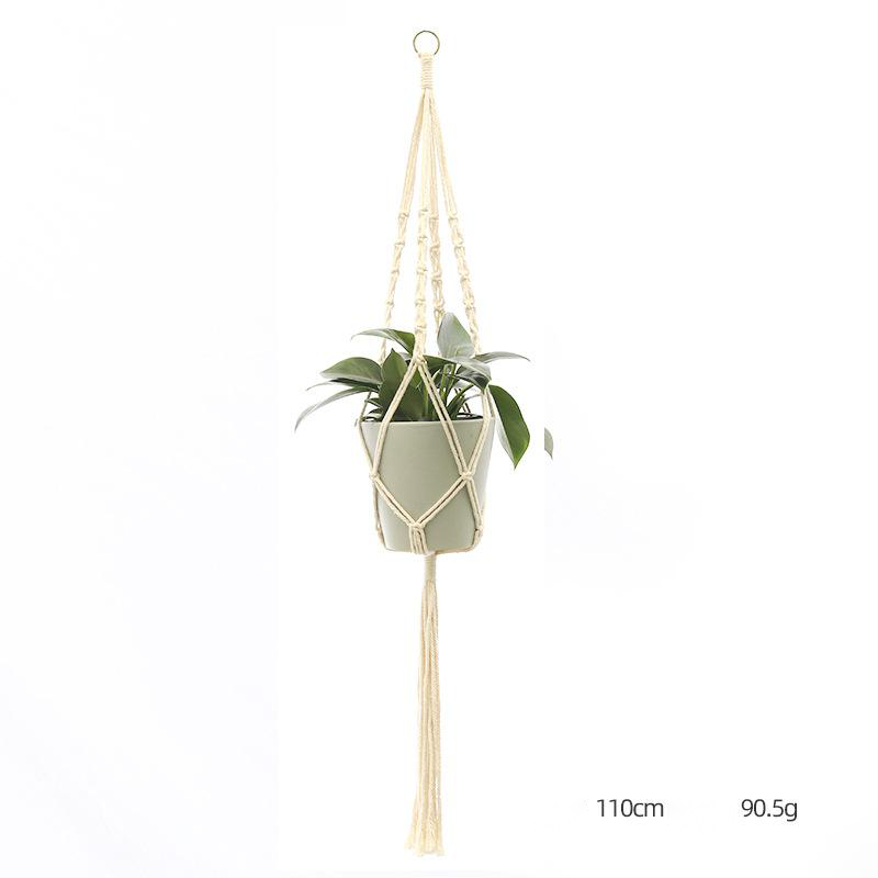 Custom Hand-knitted Hanging Flowerpot Net Bag