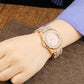 Fashion Bling Casual Ladies Female Quartz Gold Watch Crystal Diamond