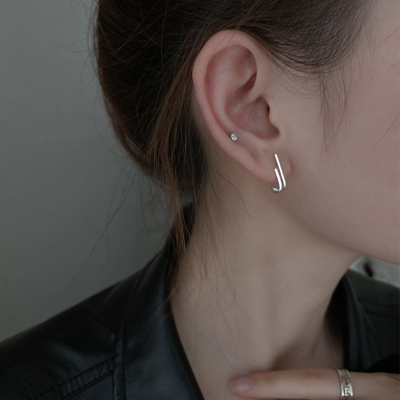 Hook Stud Earrings Women Charm Stud Jewelry Birthday Holiday Gifts