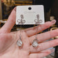 Crystal Ball Bow Dangle Earrings Cute Summer Earring Jewelry Gift for Her