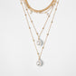 Multi-element pearl necklace