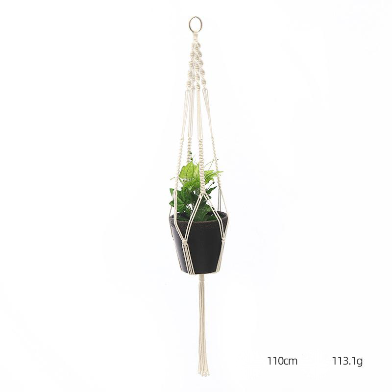 Custom Hand-knitted Hanging Flowerpot Net Bag