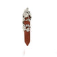 Fashion Natural Stone Crystal Rose Flower Hexagon