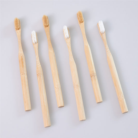 Round Handle Bamboo Toothbrush