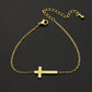 Jesus Christ Cross Bracelet Silver Gold Bracelet Bridesmaid Gift Religious Jewelry Stainless Steel