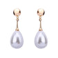 Waterdrop pearl simple personality earrings