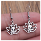 Lotus Yoga Drop Dangle Earrings Women Jewelry Gift for Her Accessories