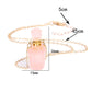 Perfume bottle crystal pendant necklace